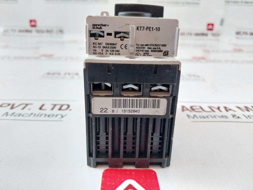 Sprecher+Schuh Kta7-25H-16A Motor Starter/Circuit Breaker Kt7-pe1-10