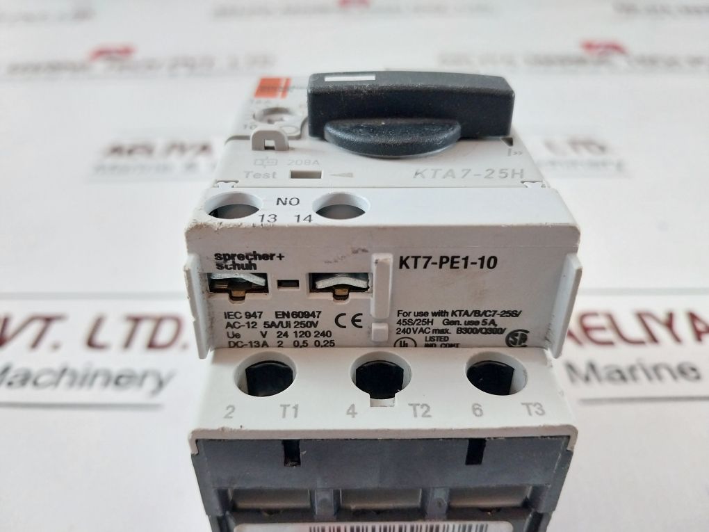 Sprecher+Schuh Kta7-25H-16A Motor Starter/Circuit Breaker Kt7-pe1-10