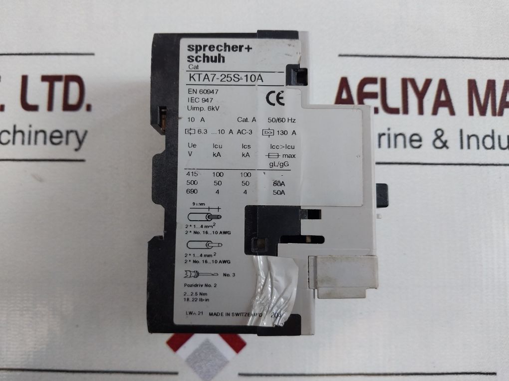 Sprecher+Schuh Kta7-25S-10A Motor Starter/Motor Controller