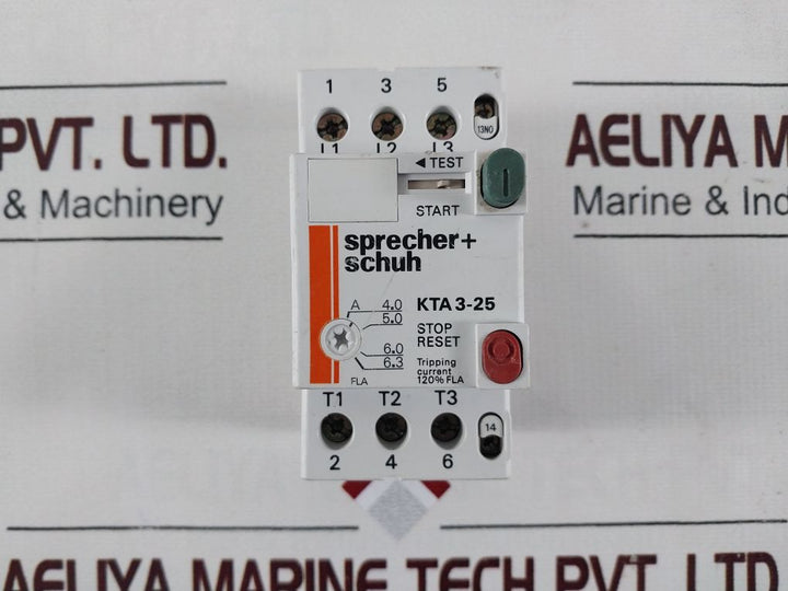 Sprecher+Schuh Kt3-25-pe1-10 Manual Motor Starter