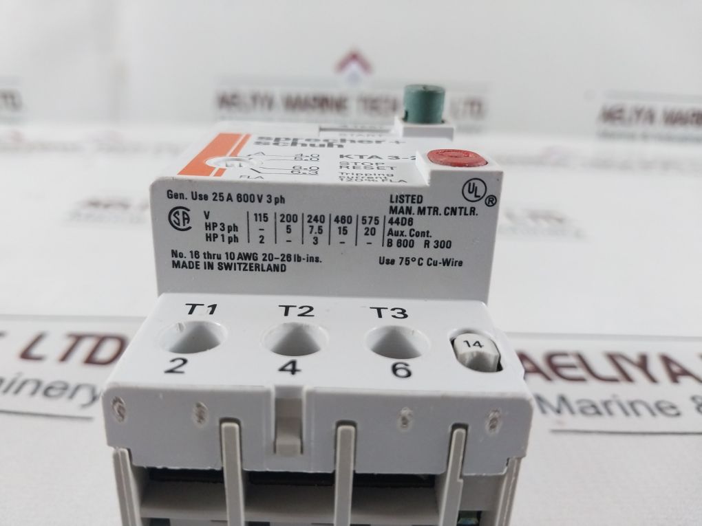 Sprecher+Schuh Kt3-25-pe1-10 Manual Motor Starter