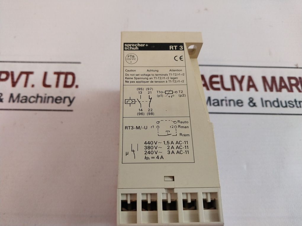 Sprecher+Schuh Rt 3-m Thermistor Protection Relay 50Hz 60Hz