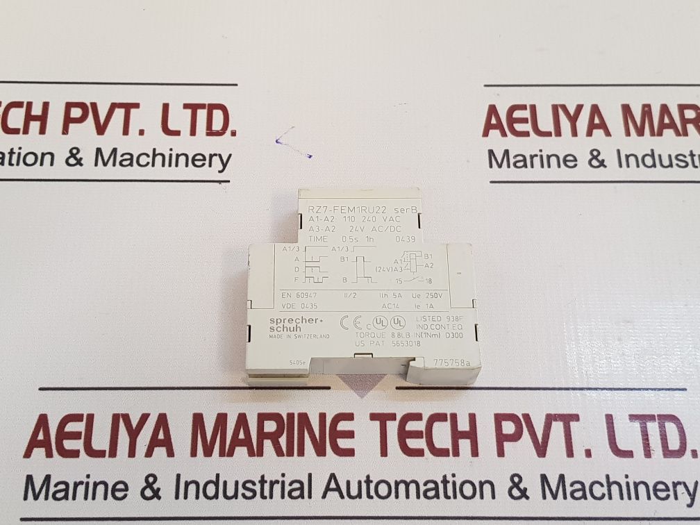Sprecher+Schuh Rz7-fem1Ru22 Timing Relay
