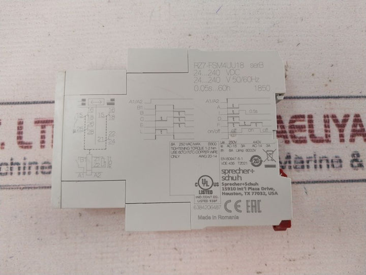 Sprecher+Schuh Rz7-fsm4Uu18 Electronic Timer