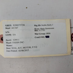 Spx Globe 529-911 Motor F/510 Seal Kit
