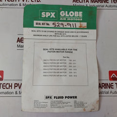 Spx Globe 529-911 Motor F/510 Seal Kit