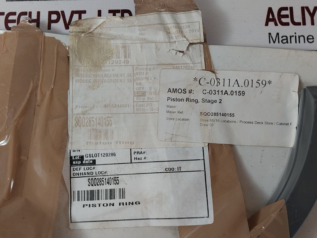 Lot Of 7X Fascia Elastica Sqo285140155 Cylinder 280 Piston Ring