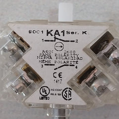 Square-d 9001 Ka1 Standard Contact Block Double Pole 8000000787 Series K