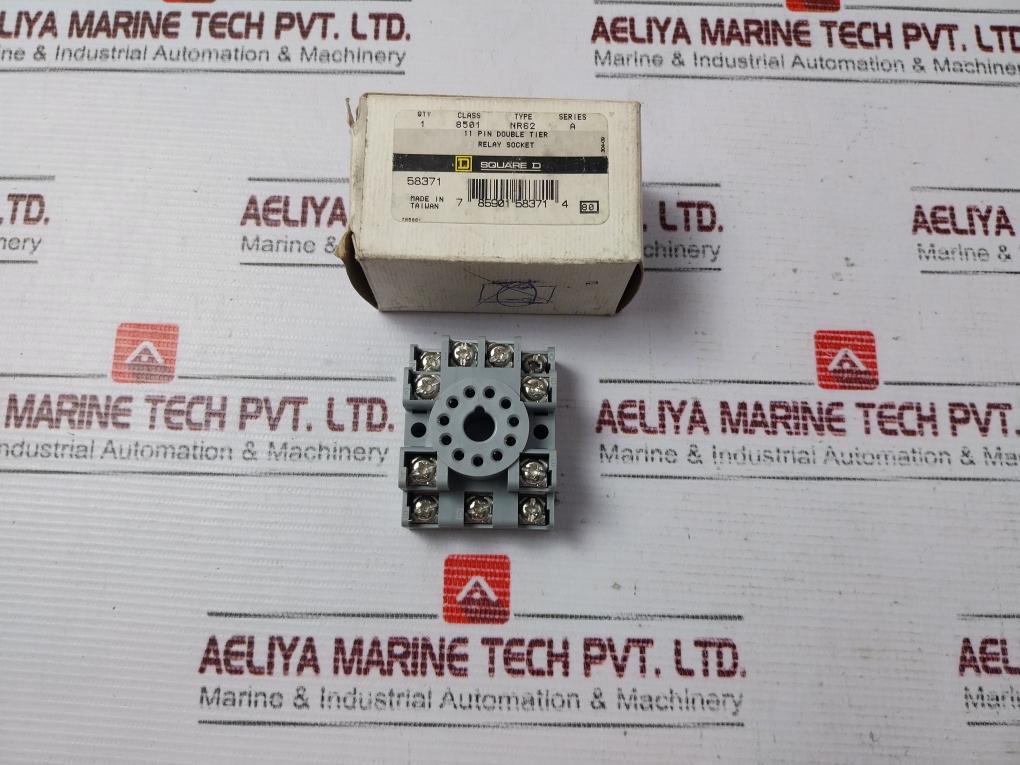 Square D 8501 Nr62 Relay Socket 10 Amp 300V
