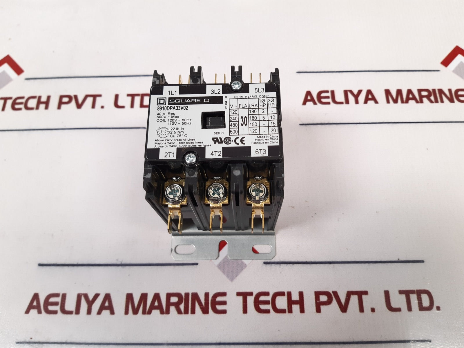 Square D 8910Dpa33V02 Ser.C Definite Purpose Contactor