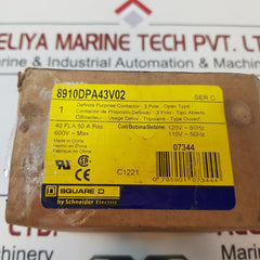 Square D 8910Dpa43V02 Definite Purpose Contactor Ser.C