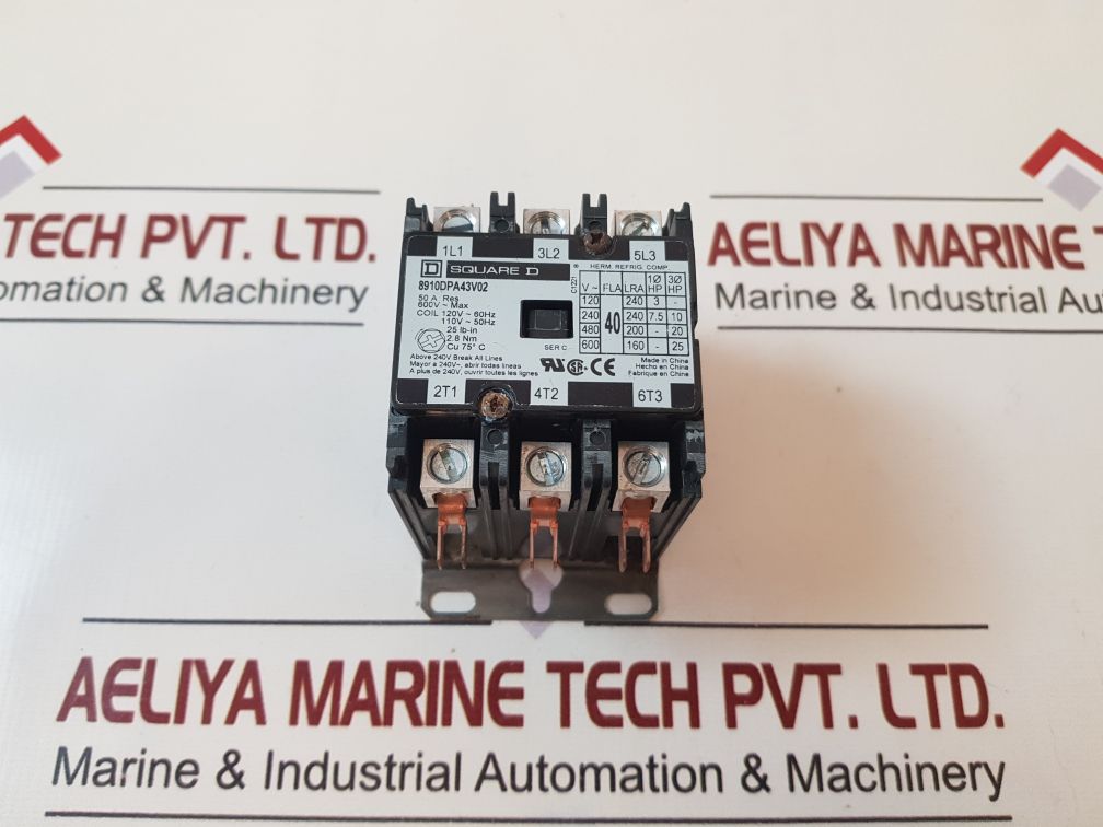 Square D 8910Dpa43V02 Definite Purpose Contactor Ser.C