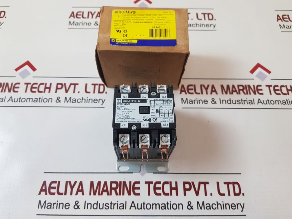 Square D 8910Dpa43V09 Definite Purpose Contactor