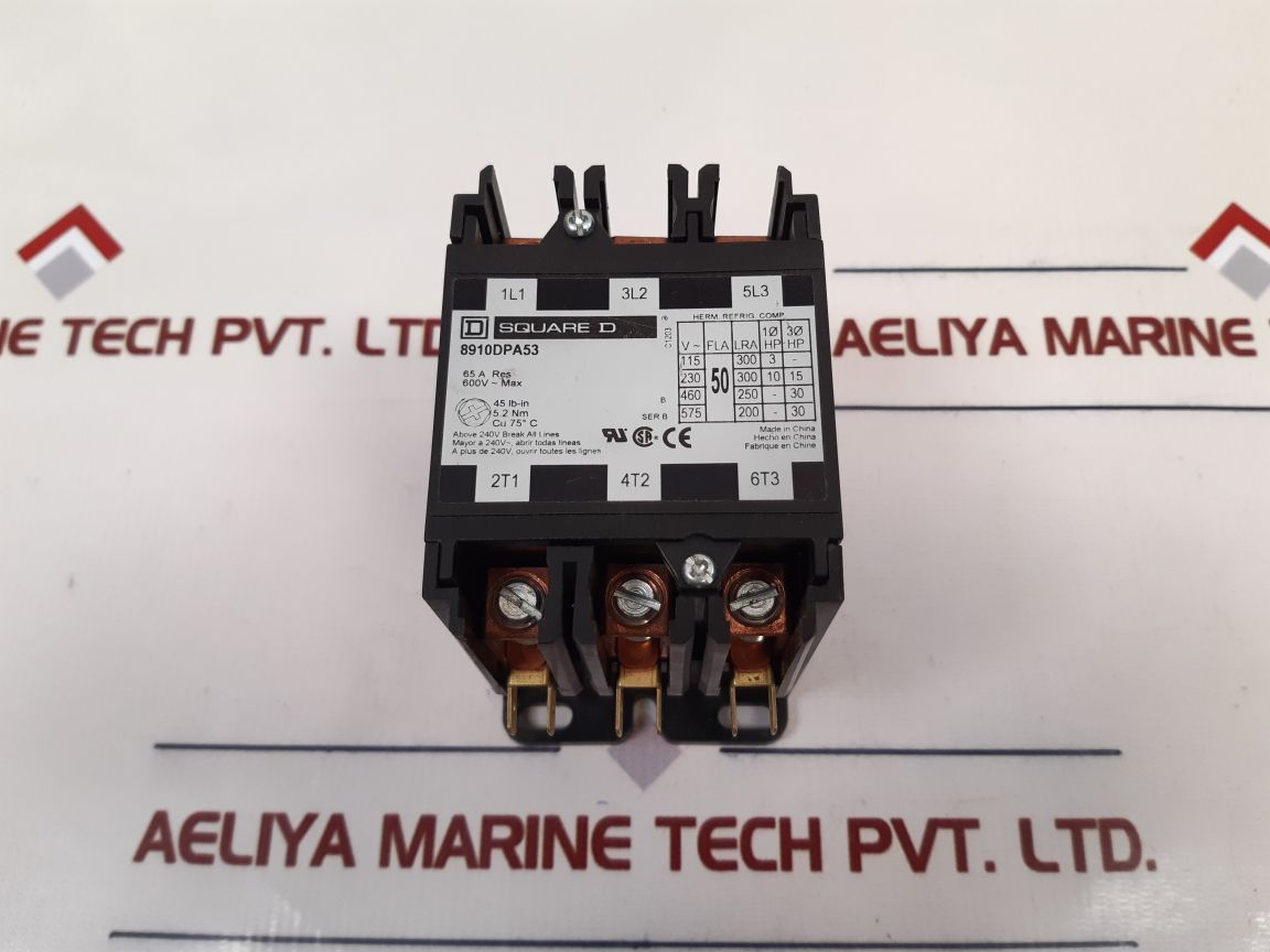 Square D 8910Dpa53V09 Ser B Contactor