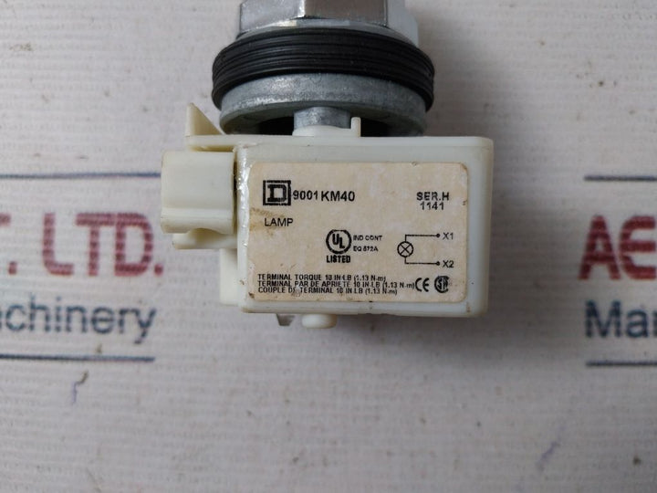 Square D 9001 Km40 Lamp Push Button Switch