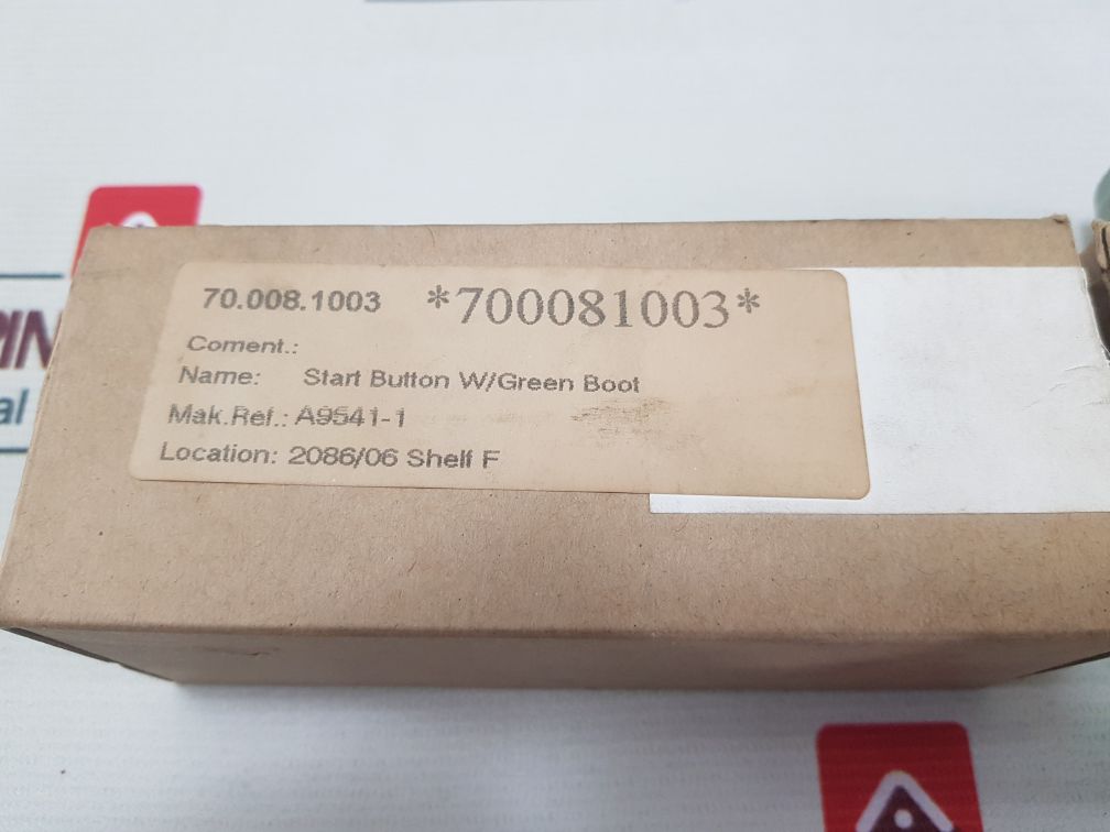 Square D 9001Ka2 Start Button W/Green Boot