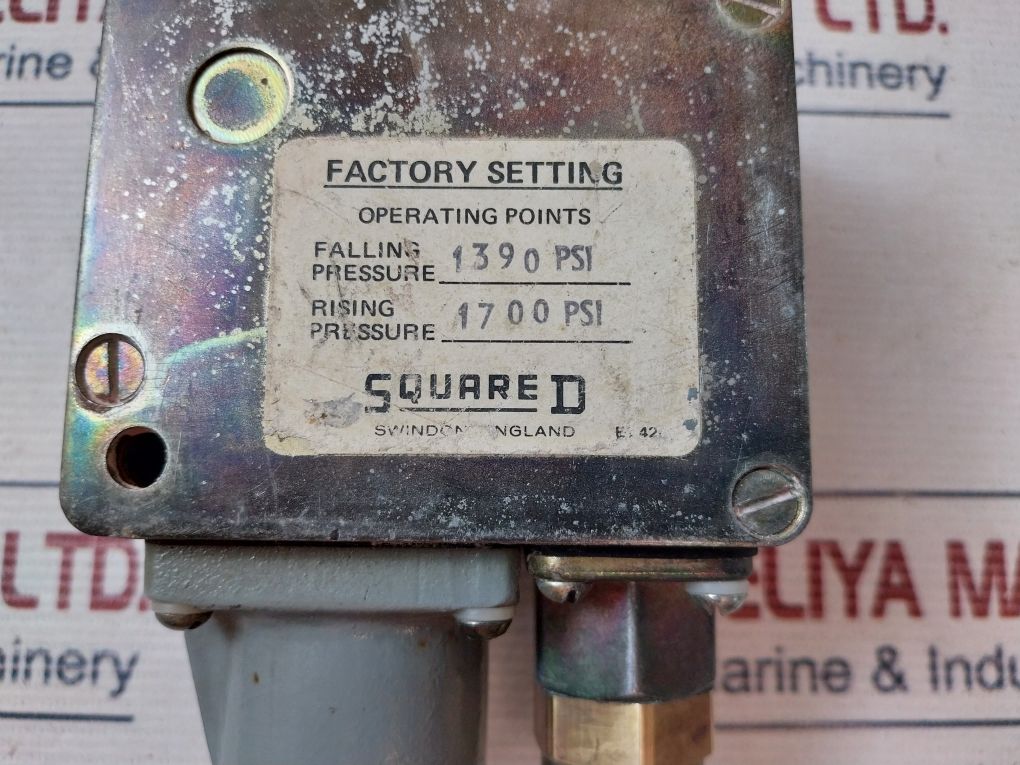 Square D Adw-6 Pressure Switch