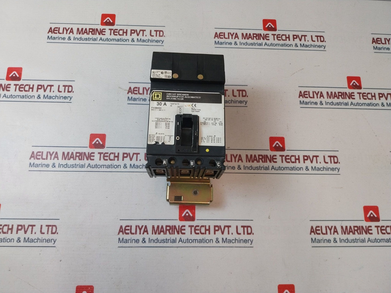 Square D Fh36030 Circuit Breaker 30A 600V