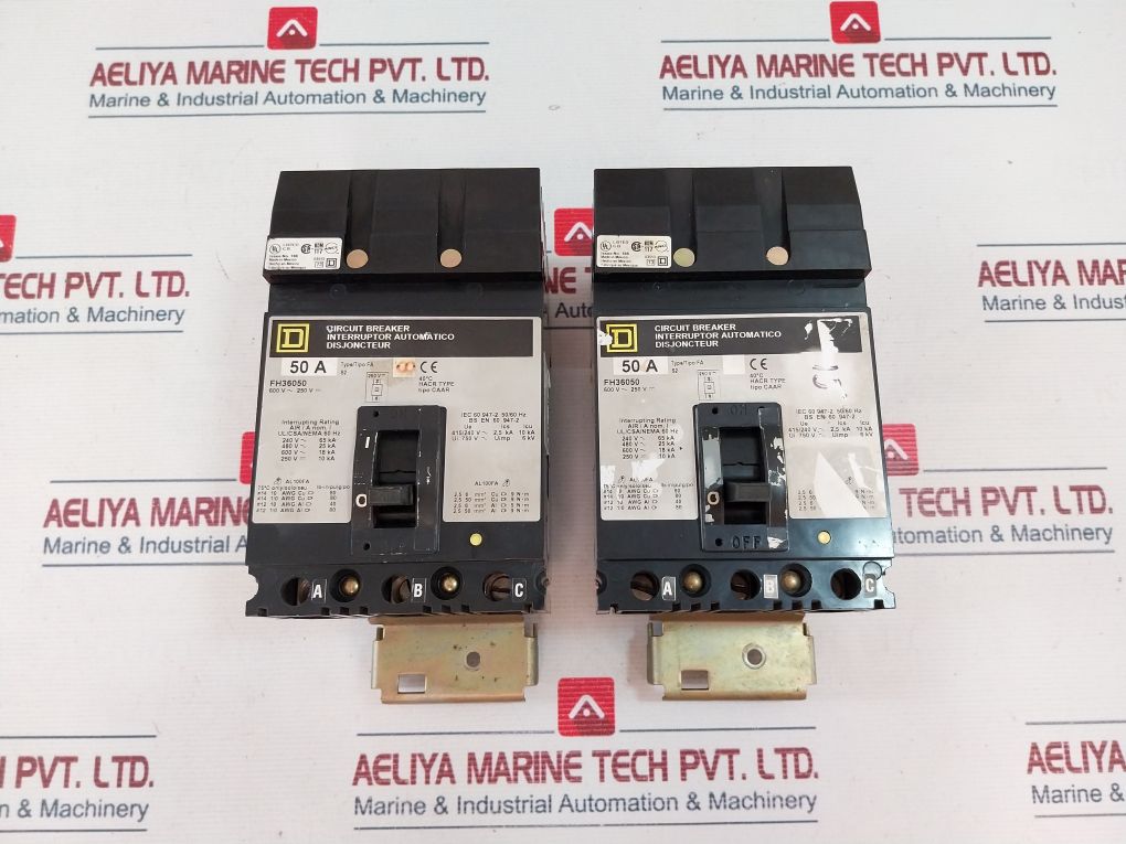 Square D Fh36050 Circuit Breaker 50A