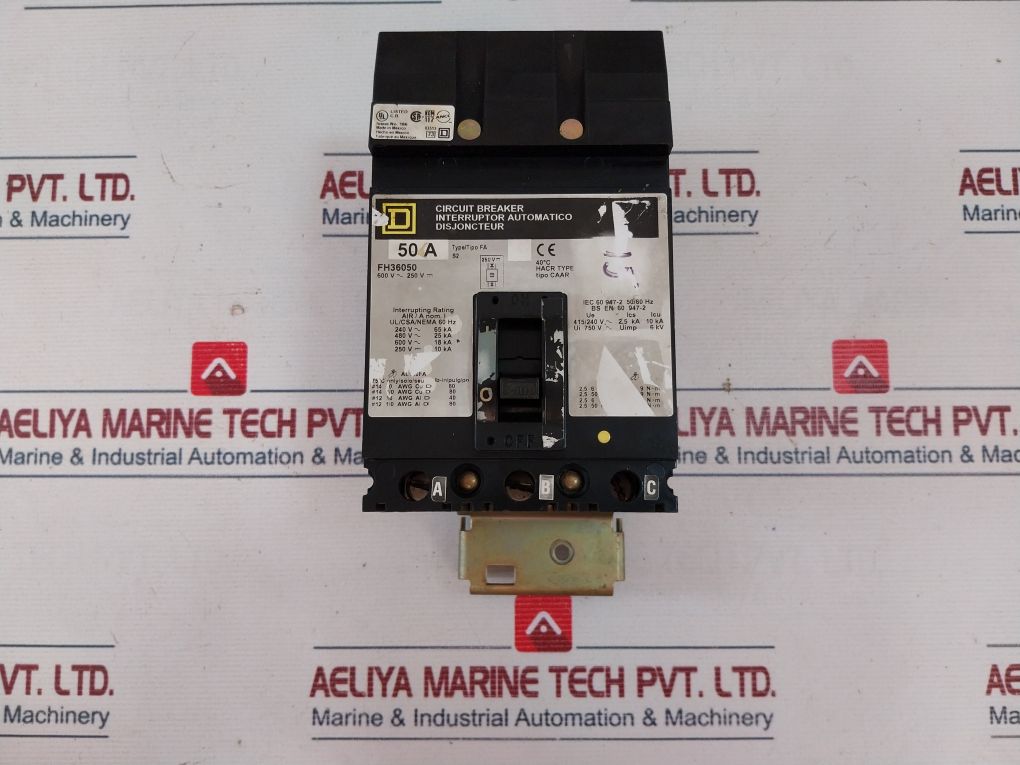 Square D Fh36050 Circuit Breaker 50A