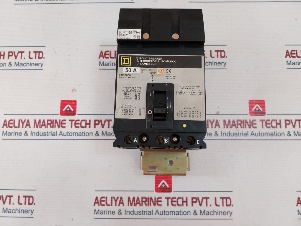 Square D Fh36050 Circuit Breaker 50A