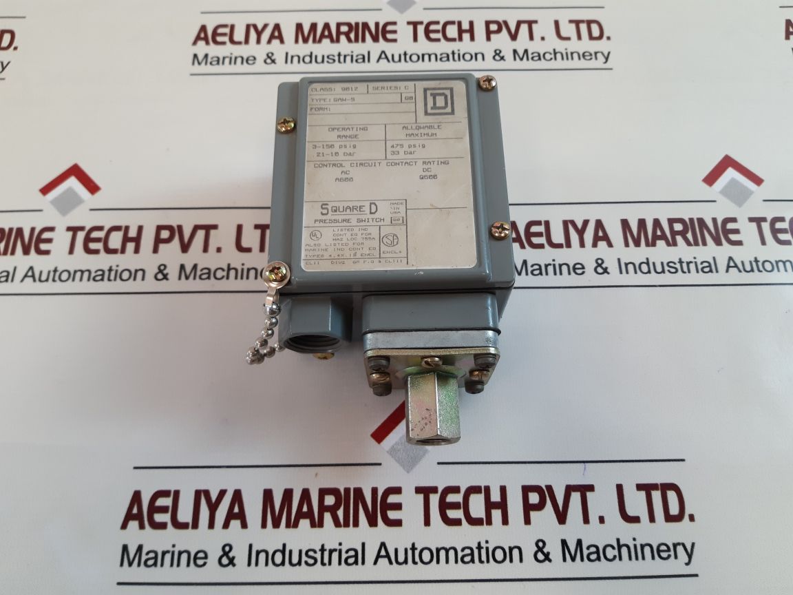 Square d gaw-5 pressure switch
