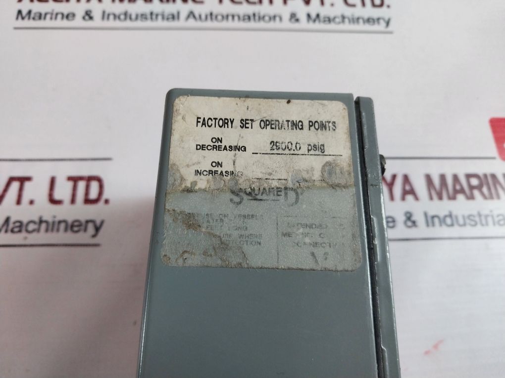 Square D Gcwm-3 Pressure Switch 12-386 Bar