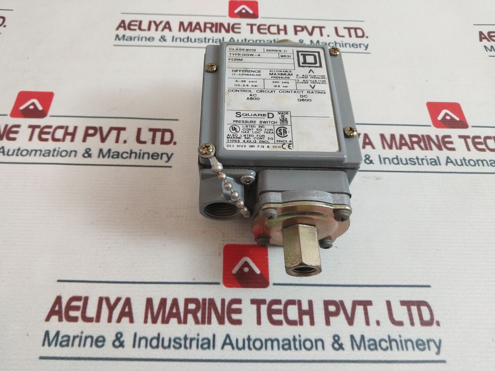 Square D Ggw-4 Differential Pressure Switch