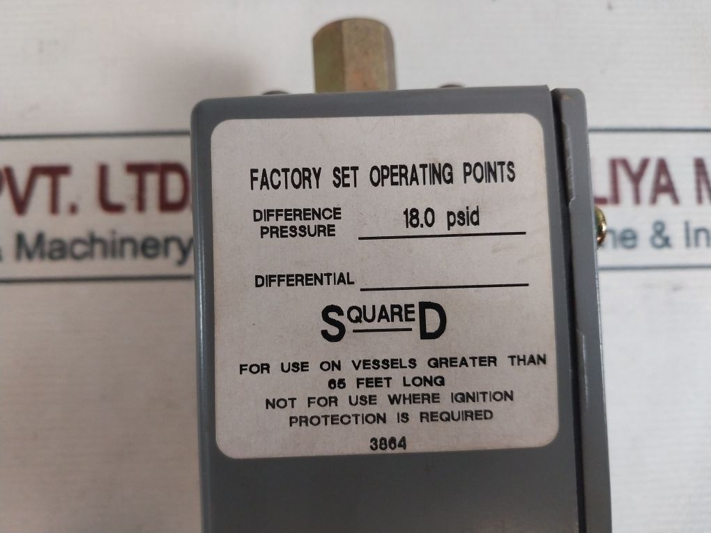 Square D Ggw-4 Differential Pressure Switch