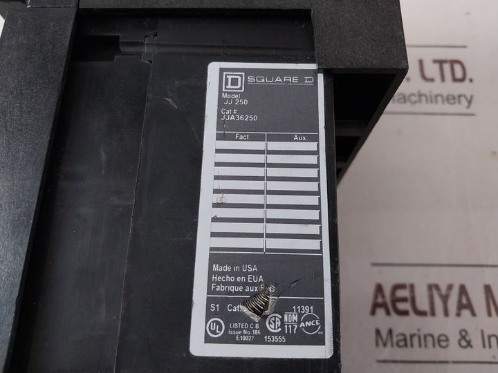 Square D Jja36250 Circuit Breaker Jj 250 3 Pole