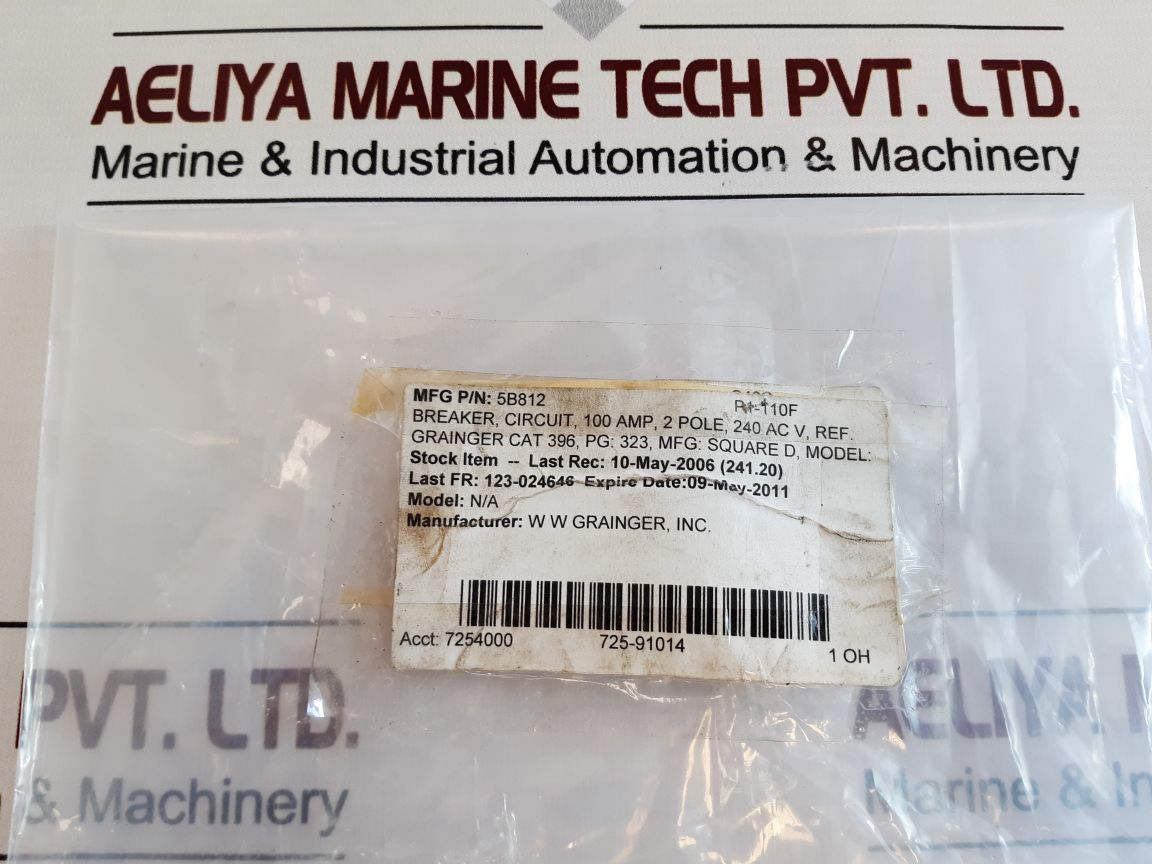 Square D Qbl22100 Powerpact Circuit Breaker 240~(V) 10(Ka)