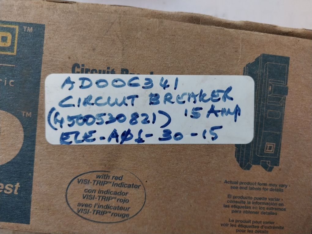 Square D Qo215 2-poles Plug-on Circuit Breaker 15A 120/240V~