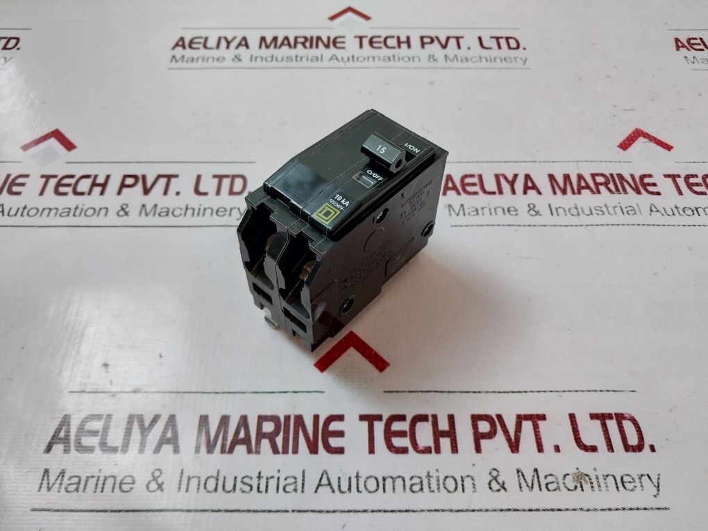 Square D Qo215 2-poles Plug-on Circuit Breaker 15A 120/240V~