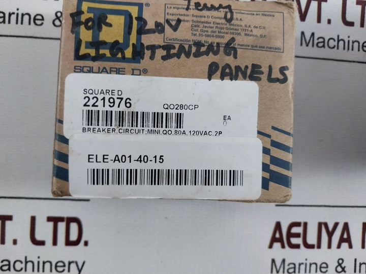 Square D Qo280 Plug-on Circuit Breaker