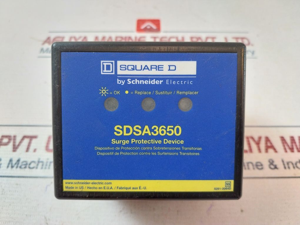 Square D Sdsa3650 Surge Protective Device 50/60 Hz