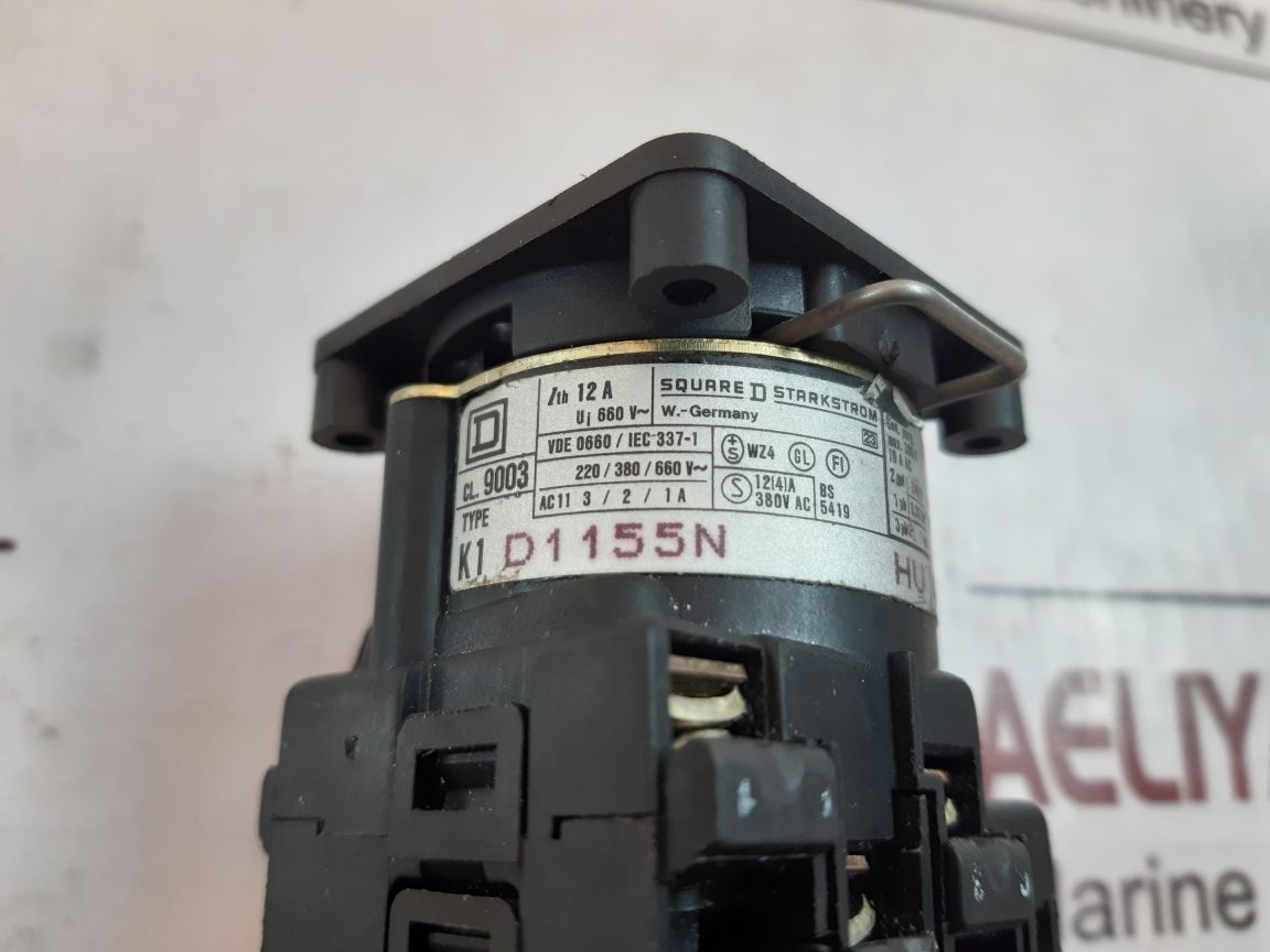 Square D Cl.9003 Rotary Switch Without Knob