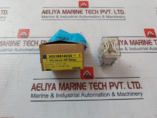 Square DSchneider Electric 8501Rs14V20 Miniature Gp Relay 120V 5060 Hz
