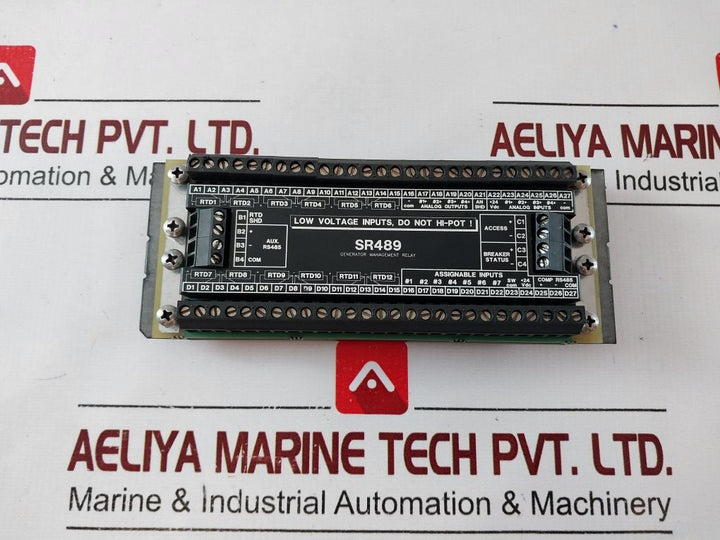 Sr489 Generator Management Relay Low Voltage Inputs 24 Vdc