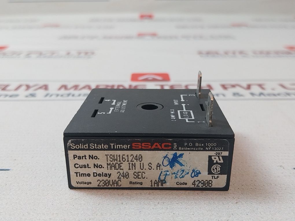 Ssac Tsw161240 Solid State Timer 230Vac