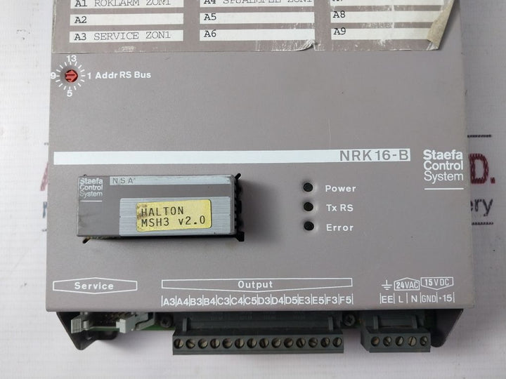 Staefa Control System Nrk16-b Controller 24V/15V Ac/Dc