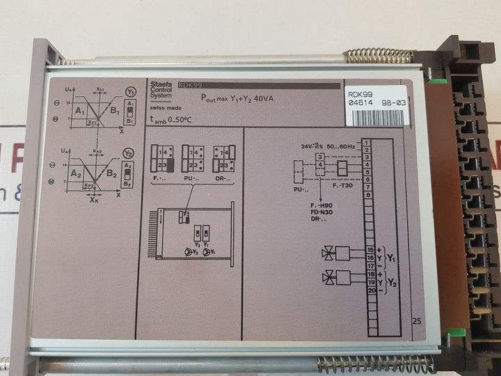 Staefa Control System Rdk99 Control Board 