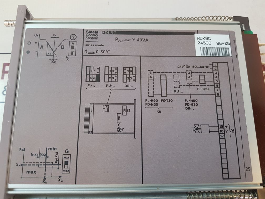 Staefa Control System Rdk9G Controller