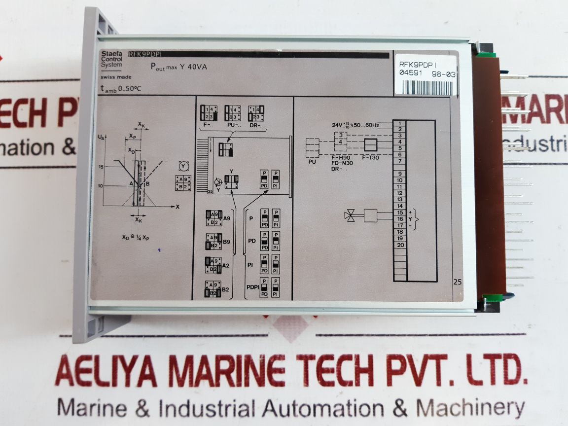 Staefa Control System Rfk 9Pdpi Controller 24V 50-60Hz