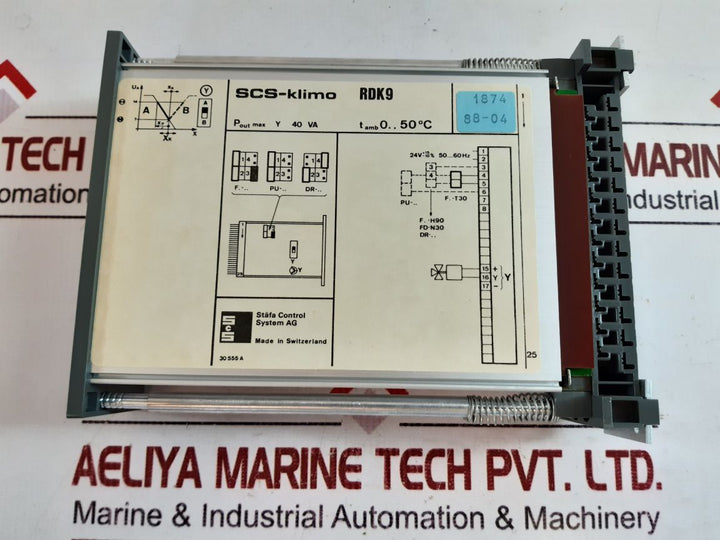 Scs-klimo rdk9 staefa control system with box