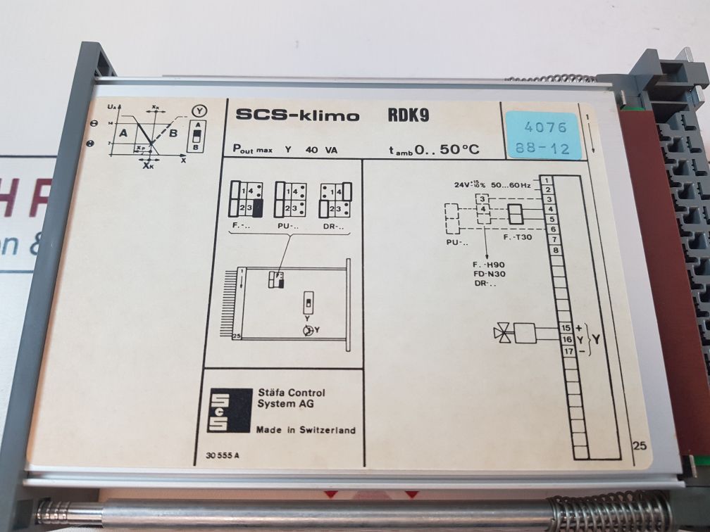 Scs-klimo Rdk9 Module Plc Staefa Control System