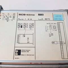 Scs-klimo Rdk9 Module Plc Staefa Control System