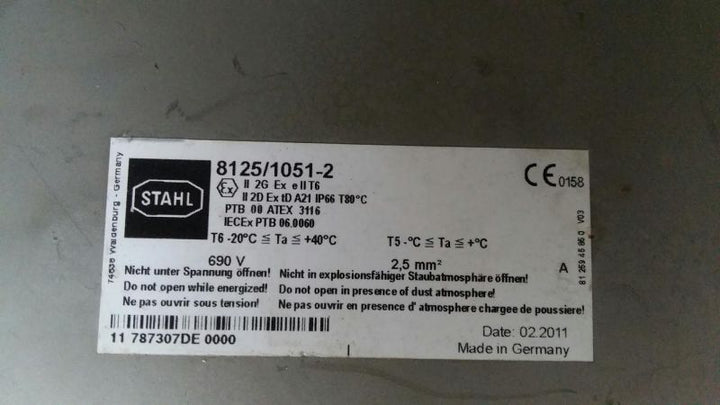 Stahl 321-jb103 81251051 2 Junction Box