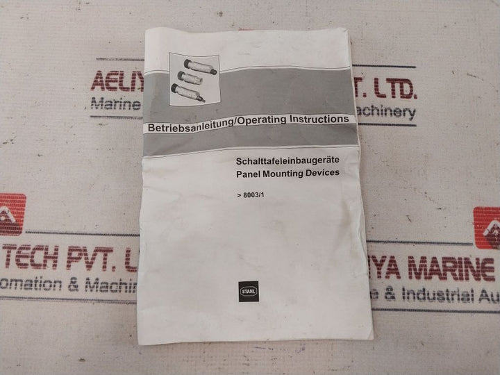 Stahl 8003/121-010 Panel Mounting Devices 127114