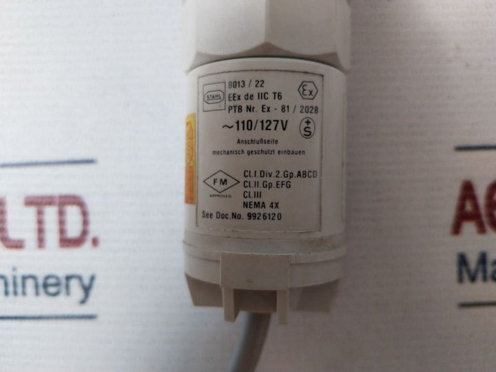 Stahl 8013/22 Diode Indication Light Lamp 89/336/Ewg
