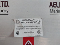 Stahl 8013/311 Indicating Lamps For Panel Mounting